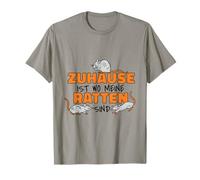 Zuhause ist wo Meine Ratten Sind Rattenliebhaber Camiseta