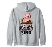 Zuhause ist Wo Meine Schweinchen Sind Granja Cerdo Sudadera con Capucha