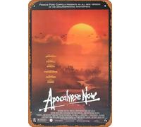 Zuhhgii Apocalypse Now (Redux) - Póster de película retro, letrero de estaño, cafetería, restaurante, hogar, club, restaurante, cueva, regalo, vintage, metal, 12 x 8 pulgadas.