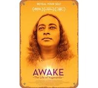 Zuhhgii Awake: The Life of Yogananda - Póster de película vintage, decoración de televisión clásica, arte de pared, póster musical, bar, pub, cafetería, pared, cocina, baño, karaoke, decoración retro