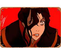 Zuhhgii Azula Avatar Pop Culture Magic and Fantasy Concept Art - Letrero de metal para decoración de pared, 20.3 x 30.5 cm, aspecto vintage