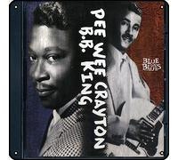 Zuhhgii BB King, Pee Wee Crayton - Letreros metálicos de color azul sobre azules, decoración de pared de música rock, letrero de lata para gimnasio, piscina, bar, baño, patio, garaje, pub, póster