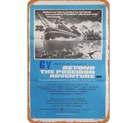 Zuhhgii Beyond The Poseidon Adventure 1979 - Póster de película vintage de estaño, retro de película antigua, póster de metal, letrero de TV, bar, karaoke, cueva, hombre, decoración de pared, 8 x 12