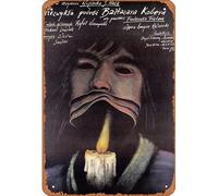Zuhhgii Cartel de estaño de película retro Tribulaciones de Balthazar Kober, póster de película polaca, regalos de decoración, pósteres de estrellas, dibujos animados, animación, coche, metal