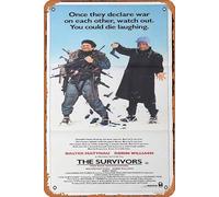Zuhhgii Cartel de estaño retro The Survivors Original Daybill Movie Poster Robin WILLIAMS Walter Matthau Retro of Classic Old Film Poster Metal Sign TV Bar Man Cave Wall Decor 8 x 12 pulgadas