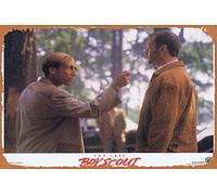 Zuhhgii Cartel de estaño vintage con texto en inglés "The Last Boy Scout", tarjeta original del vestíbulo 4 Bruce Willis Damon Wayans Retro of Classic Old Film Poster Metal Sign TV Bar Man Cave Wall