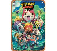 Zuhhgii Cartel de metal con personajes de cómics retro - Yo-Kai Watch (IDW) 1 cómic NM - Póster de película para música, cafetería, bar, restaurante, supermercado, tienda, película regalos, anime