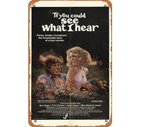 Zuhhgii Cartel de metal con texto en inglés "If You Could See What I Hear (1982) - Cartel decorativo para pared, 20,3 x 30,5 cm