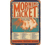 Zuhhgii Cartel de metal con texto en inglés «My Morning Jacket 2022 Tour (Madison Cunningham, Indigo De Souza) para conciertos, cine y cine de 8 x 12 pulgadas, letrero de metal vintage para decoración