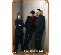 Zuhhgii Cartel de metal con texto en inglés "Two & A Half Men | All Suited Up People Retro of Classic Old Film Poster Bar Gift Wall Art Decor Tin Sign - 8 x 12 pulgadas