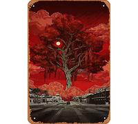 Zuhhgii Cartel de metal de película retro con texto en inglés "Deadly Premonition 2 A Blessing In Disguise, estrellas de cine, cantantes, personajes de anime, arte lindo, cartel decorativo para pared