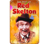 Zuhhgii Cartel de metal vintage con texto en inglés "The Red Skelton Show" para cafeterías, bares, pubs, tiendas, decoración de pared, letreros retro divertidos para hombres y mujeres, 8 x 12 pulgadas