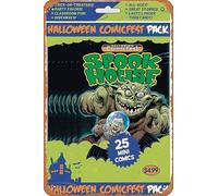Zuhhgii Cartel retro de anime - HCF 2019 SPOOKHOUSE MINI COMIC POLYPACK PAQUETE - Cartel de metal de dibujos animados para música, cafetería, bar, restaurante, supermercado, tienda, película de regalo