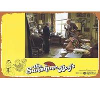 Zuhhgii Cartel retro de hojalata con texto en inglés "The Sunshine Boys", 7 Walter Matthau George Burns Jane Fonda Donald Sutherland Retro of Classic Old Film Poster Metal Sign TV Bar Man Cave Wall