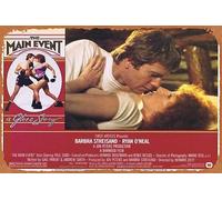 Zuhhgii Cartel retro de hojalata The Main Event, tarjeta de vestíbulo 2 Barbra Streisand Ryan O'Neal Retro of Classic Old Film Poster Metal Sign TV Bar Man Cave Wall Decor 8 x 12 pulgadas