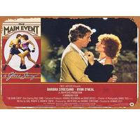 Zuhhgii Cartel retro de hojalata The Main Event, tarjeta de vestíbulo original de 8 Barbra Streisand Ryan O'Neal Retro de película antigua clásica, cartel de metal, letrero de TV, bar, hombre, cueva