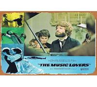 Zuhhgii Cartel retro de hojalata The Music Lovers Original Lobby Card 5 Richard Chamberlain Glenda Jackson Retro of Classic Old Film Poster Metal Sign TV Bar Man Cave Wall Decor 8 x 12 pulgadas