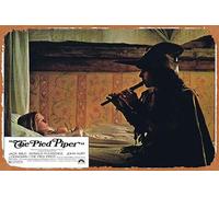 Zuhhgii Cartel retro de hojalata The Pied PIPER Original Lobby Card 3 Jack Wild Donald Pleasence Retro of Classic Old Film Poster Metal Sign TV Bar Man Cave Wall Decor 8 x 12 pulgadas