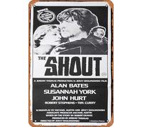 Zuhhgii Cartel retro de hojalata The Shot, cartel original de la película Alan Bates Susannah York John Hurt Retro of Classic Old Film Poster Metal Sign TV Bar Man Cave Wall Decor 8 x 12 pulgadas