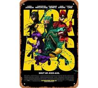 Zuhhgii Cartel vintage de película Kick-Ass, póster de televisión, decoración de pared, arte para regalo, película, karaoke, cueva de hombre, bares musicales, cafeterías, bares, bares, pubs, 8 x 12