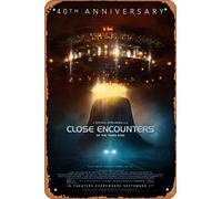 Zuhhgii CLASSIC DECOR Póster de película Encuentros cercanos del tercer tipo, póster de película 3 arte de pared, letrero de hojalata - 8 x 12 pulgadas