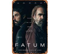 Zuhhgii Fatum (Luis Tosar, Alex Garcia) Póster de la película, cartel de estaño, cine, cine, teatro, 8 x 12 pulgadas, letrero de metal vintage para decoración del hogar, bar, pub, garaje, regalos