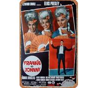 Zuhhgii Frankie and Johnny - Póster de película retro de estaño, para cafetería, restaurante, hogar, club, restaurante, hombre, cueva, regalo, vintage, 12 x 8 pulgadas.