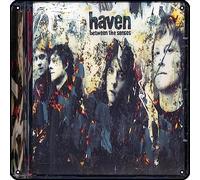 Zuhhgii Haven - Letrero de metal con texto en inglés "Between The Senses" - Letrero de metal vintage con música rock para decoración de pared, para gimnasio, piscina, bar, baño, garaje, pub, póster