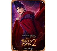 Zuhhgii Hocus Pocus 2 (Kathy Najimy, Mary Sanderson) Póster de la película, cartel de estaño, cine cine, cine, 8 x 12 pulgadas, letrero de metal vintage para decoración del hogar, bar, pub, garaje