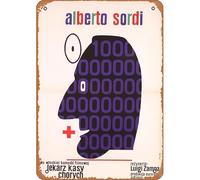 Zuhhgii Il Medico della mutua, póster de película polaca, póster retro de hojalata de 8 x 12 pulgadas, póster de cine clásico de televisión, pósteres musicales, tienda de karaoke, pubs, club, placa de
