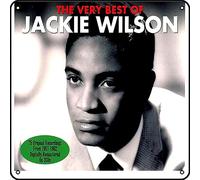 Zuhhgii Jackie Wilson - Letrero de metal con texto en inglés "The Very Best Of Jackie Wilson" para decoración de pared con música rock vintage, para cueva, para gimnasio, piscina, bar, baño, garaje