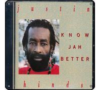 Zuhhgii Justin Hinds - Letreros metálicos con texto en inglés "Know Jah Better" para decoración de pared de música rock vintage, letrero de lata para gimnasio, piscina, bar, baño, patio, garaje, pub