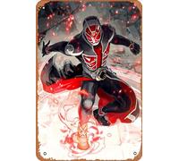 Zuhhgii Kamen Rider Series, Kamen Rider Wizard, Kamen Rider, Body - Cartel retro de hojalata de 8 x 12 pulgadas