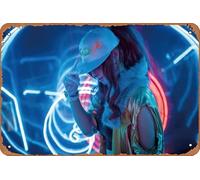 Zuhhgii KDA Akali Cosplay 4K Game Wall Decor Art Poster Vintage Tin para habitaciones, cocinas, dormitorios, oficinas, bares, cafeterías, clubes, restaurantes, granjas, pubs, decoración de pared