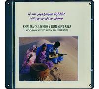 Zuhhgii Khalifa Ould Eide & Dimi Mint Abba - Letreros de metal con música morisca de Mauritania, decoración de pared de música rock, letrero de lata para gimnasio, piscina, bar, baño, garaje, pub