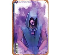 Zuhhgii Lata de metal de dibujos animados retro - Multiversity Teen Justice #3 (de 6) cubierta C Stephanie Hans Raven Cartulina Variante - Cartel de estaño de anime, arte de pared, letrero vintage