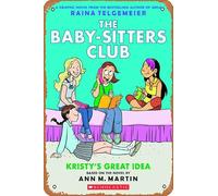 Zuhhgii Lata de metal retro de dibujos animados - Baby SITTERS Club Color ED GN VOL 02 Truth About Stacey - Cartel de estaño de anime, arte de pared, placa vintage para bar, restaurante, hogar, café