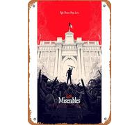 Zuhhgii Les Miserables - Letrero de metal vintage con aspecto de cocina, decoración de pared, bar, cafetería, garaje, hogar, divertidas placas de estaño para regalo, 8 x 12 pulgadas