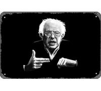 Zuhhgii Letrero de estaño retro de Bernie Sanders Run The Jewels, vintage, divertido, novedoso, letreros de metal, cueva, letreros humorísticos, películas, música, bar, arte, póster de impresión retro