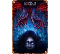 Zuhhgii Letrero de estaño retro Insidious: The Last Key Classic Film Decoración de pared Póster Musical Bar Pub Cafe Cocina Bathroo Karaoke Retro Metal Sign Art 20.3x30.5 cm