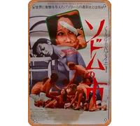 Zuhhgii Letrero de metal de película retro Salo, o los 120 días de Sodoma, letrero de película, arte lindo letrero decorativo de pared póster para el hogar, dormitorio, cocina, bar, hogar, cafetería