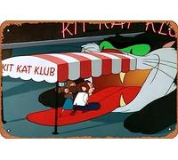 Zuhhgii Letrero de metal retro con texto en inglés "The Mouse That Jack Built (Short 1959) para decoración de pared para el hogar, cafeterías, oficinas, tiendas, pubs, clubes, regalo de 30,5 x 20,3 cm