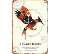 Zuhhgii Letrero de metal retro de Los Juegos del Hambre para cocina, garaje, hombre, cueva, decoración de pared, divertido regalo, decoración de bar, póster artístico, letrero de lata de 8 x 12