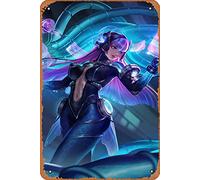 Zuhhgii Letrero de metal retro de Selena STUN Mobile Legends, estrellas de cine, cantantes, personajes de anime, letrero decorativo de pared para el hogar, dormitorio, cocina, bar, hogar, cafetería, 8