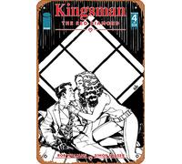 Zuhhgii Letrero de metal retro - Kingsman: The Red Diamond 4 Var B Comic Book NM - Cartel de metal de anime para música, cafetería, bar, restaurante, supermercado, tienda, película regalos, 8 x 12