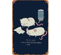 Zuhhgii Letrero de metal retro Pinky & the Brain To Do List, letreros de cocina vintage para decoración de pared de cómics, divertidos y lindos letreros de estaño, decoración de bar, letrero vintage