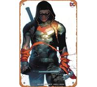 Zuhhgii Letrero de metal retro - Red Hood: Outlaw 27 Var A Comic Book NM - Cartel de metal de anime para música, cafetería, bar, restaurante, supermercado, tienda, película regalos, 8 x 12 pulgadas