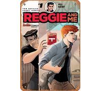 Zuhhgii Letrero de metal retro - Reggie and Me (2ª serie) 1 Var C Comic Book NM - Cartel de película de anime para música, cafetería, bar, restaurante, supermercado, tienda, película regalos, 8 x 12
