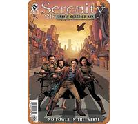 Zuhhgii Letrero de metal retro - Serenity: Firefly Class 03-K64-No Power in the 'Verse 2 Var A Comic Book NM - Cartel de metal de anime para música, cafetería, bar, restaurante, supermercado, tienda
