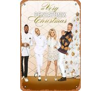 Zuhhgii Letrero de metal retro vintage de la serie de películas - A Very Pentatonix Christmas - 8 x 12 pulgadas, letrero de metal para garaje, sala de estar, dormitorio, placa decorativa retro